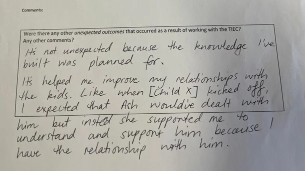 At KidsXpress, we support not just the children but the adults around them too. It’s the only way to ensure long-lasting and sustainable impact. Through the guidance of our Trauma Informed Education Consultants (TIECs), who work alongside teachers in our Schools Partnership Program (SPP), educators gain the knowledge and confidence to respond to students with care and strengthen the relationships that matter most.  As one teacher from Granville PS reflected:  “It’s helped me improve my relationships with the kids. Like when [Child X] kicked off, I expected that Ash would’ve dealt with him, but instead she supported me to understand and support him because I have the relationship with him.”  By equipping teachers in this way, the SPP ensures lasting change for students and their school communities. 💛  #TestimonialTuesday #TraumaInformedEducation #KidsXpress #SchoolPartnershipProgram #SchoolBasedMentalHealthPrograms