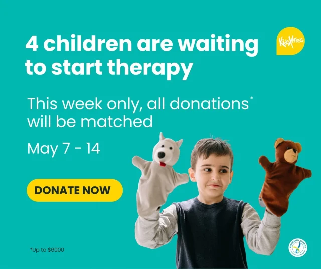 Final days to double your impact.  Four children are ready to start therapy. They’re still waiting.  Every donation is being matched this week.  Help us open the door sooner.  Donate via link in bio.