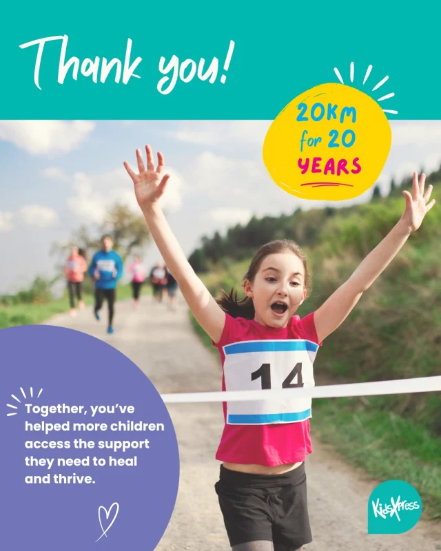 A huge thank you to everyone who supported our 20 Kilometres for 20 Years campaign through the Rotary Club of North Ryde, Ryde and Macquarie Park eFun Run.  Whether you walked, ran, swam, donated, shared our campaign, or cheered us on from the sidelines, you helped make this initiative a wonderful success.  We're especially grateful to Rotary, Future Generation, Alberts - The Tony Foundation, Enrite Solutions and GSA Insurance Brokers for their incredible support, along with every participant, donor and community member who got behind the campaign.  As KidsXpress celebrates 20 years of helping children who have experienced trauma, this campaign has been a powerful reminder of what can be achieved when a community comes together. Thanks to your generosity, we can continue providing expressive therapy programs that help children heal, build resilience and reach their full potential.  ✨ Donations are still open until 20 June. If you'd like to support children and young people on their healing journey with a tax-deductible donation, please visit the link in our bio ☝️  Thank you for being part of the KidsXpress Village. Together, we're helping create brighter futures for children and families. 💙  #20KilometresFor20Years #KidsXpress20Years #RotaryeFunRun #KidsXpress #SupportingChildren #CommunityImpact #MakingADifference #HealingThroughConnection